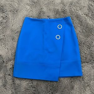 H&M Vibrant Blue Fitted Mini Skirt